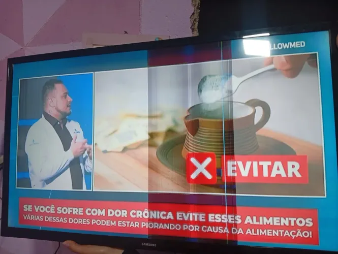 TV sansung 32 polegadas com defeito...