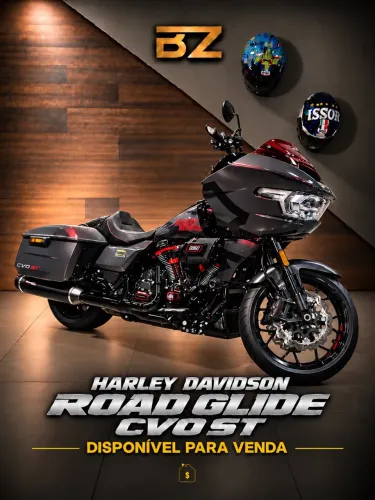 HARLEY-DAVIDSON ROAD GLIDE CVO ST - Baixo Km - Impecável