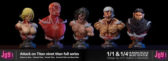 Coleção attack on titan (Shingeki no kyojin) Joy Station (ñ chikara, prime 1, figurama) 