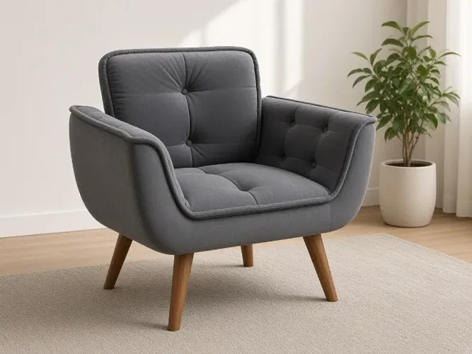 Poltrona Opala Plus 78cm Madeira Maciça (NOVO A PRONTA ENTREGA)
