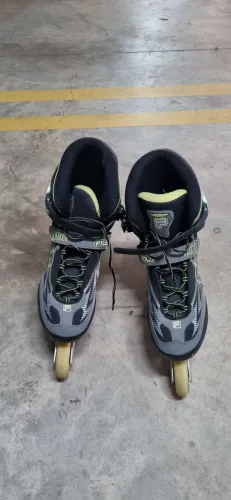 Patins Fila abec 5 e Kit de Proteção