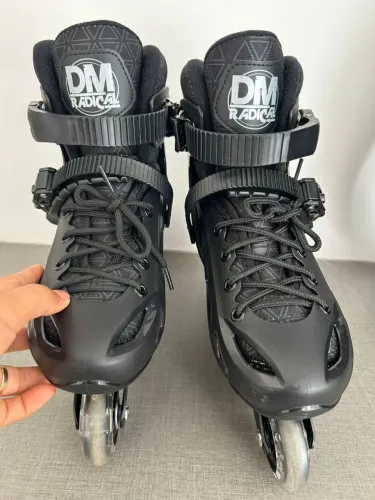Patins roller inline 34-37 com luzes