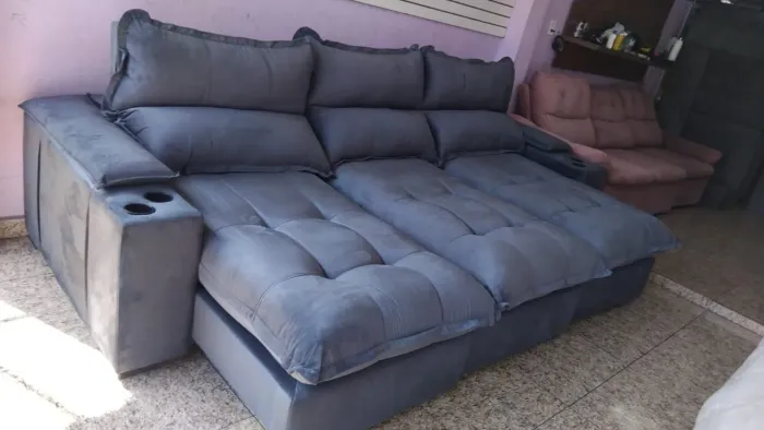 Sofa azul 3 metros