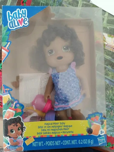 Baby Alive Magical Mixer Nova, na Caixa com acessórios