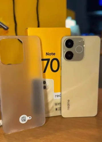 Note 70 - Telefone Toop - Linha Realme - Dourado - 128 GB - 4RAM - GLOBAL + Bateria boa