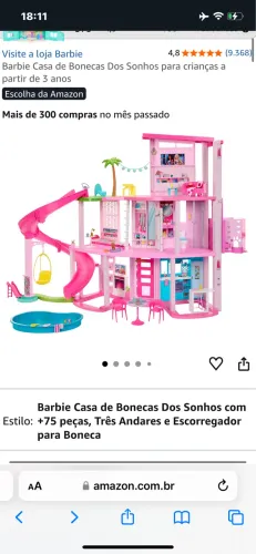 Casa da Barbie dream house NOVA na caixa