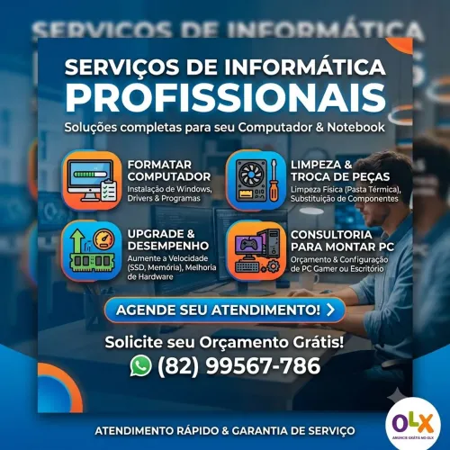 Técnico de PC e Notebook - Formatação, Peças e Montagem