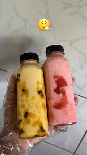 Açaí e batida na garrafa 
