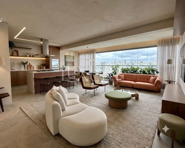 Apartamento à Venda na Vila Romana - Vista panorâmica definitiva - 184m² - 3 suítes - Novo