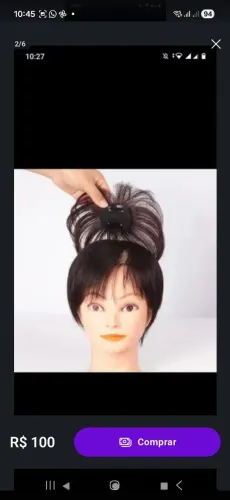 Top closere de cabelo humano