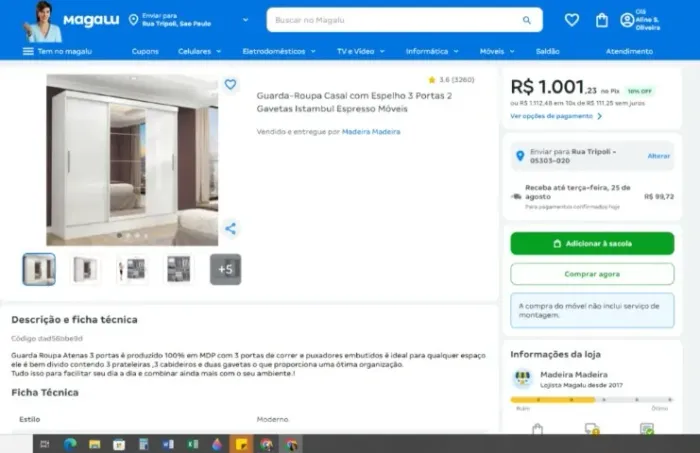 Guarda Roupa Casal - OSASCO