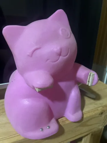 luminária em forma de gatinho