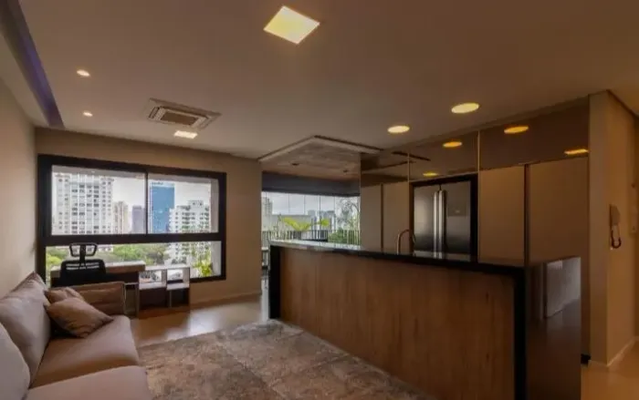 Apartamento Mobiliado para Locação na Vila Olímpia, 83m² com 2 Suítes, 2 Vagas de garagem