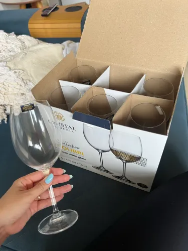 Jogo de 6 Taças de Cristal Bohemia Collection Colibri - 450 ml | Novo