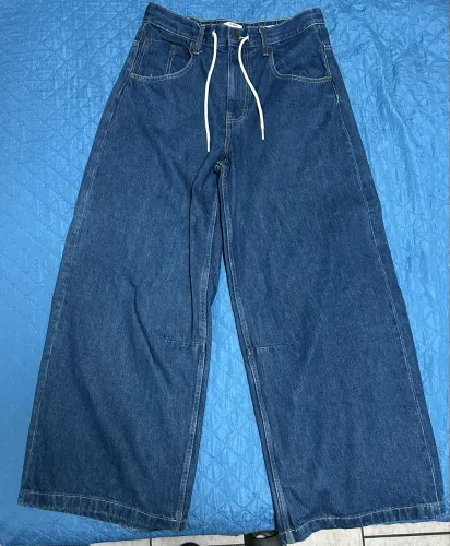 Calça Jeans Cotton On Y2K Super Larga Wide Leg Baggy Tam 32