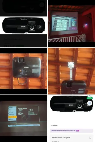 Projetor Epson s80+ / brinde celular Motorola One