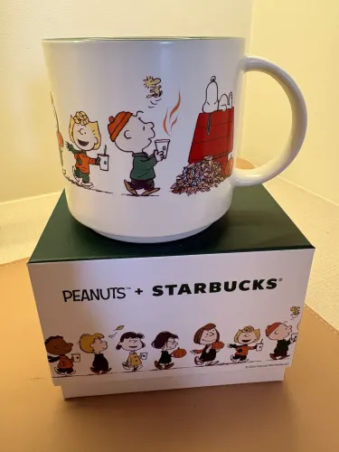 Caneca Snoopy Starbucks xícara cerâmica original limitada