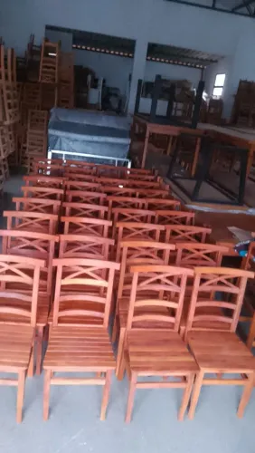 Cadeiras de madeira maciça Peroba-rosa $ 299,00 cada no Pix entregamos em sua casa