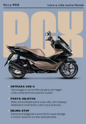HONDA PCX 150 DLX 2018 - IMPECÁVEL / BAIXÍSSIMA KM 