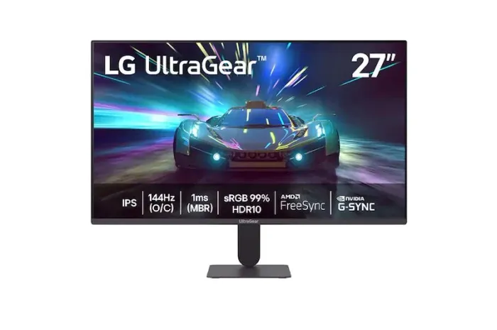 Monitor Gamer LG UltraGear 27",FHD, 144Hz, 1ms (MBR), NVIDIA G-SYNC, AMD FreeSync, HDR10
