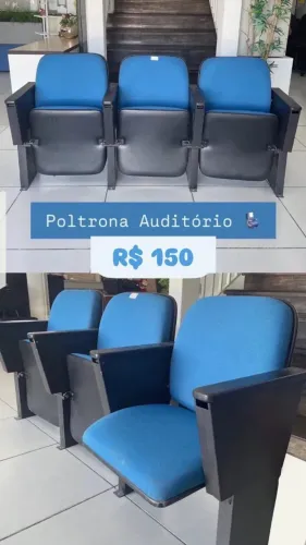 Poltrona Auditório 3 Lugares