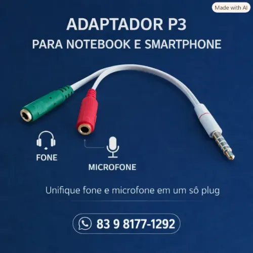 Adaptador P2/P3 Headset