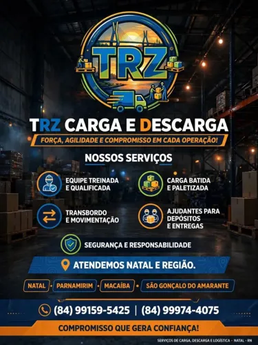 Carga e descarga serviço logístico