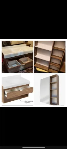 Vendo Gabinete c/cuba vidro e Espelheira Fabriban