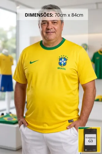Camisa Brasil Dri-FIT Plus Size