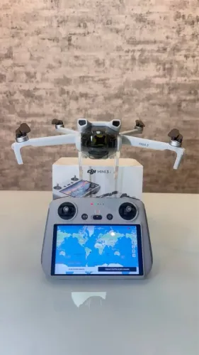 Drone DJI Mavic mini 3 controle com tela Standard-Camera 4K horizontal e vertical 18km