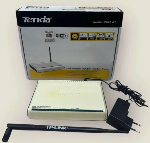 MODEM ROTEADOR TENDA ADSL2+ WI-FI