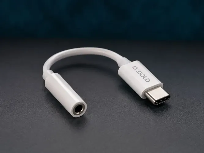 Adaptador Tipo-C para Fone P2 3,5mm Gold