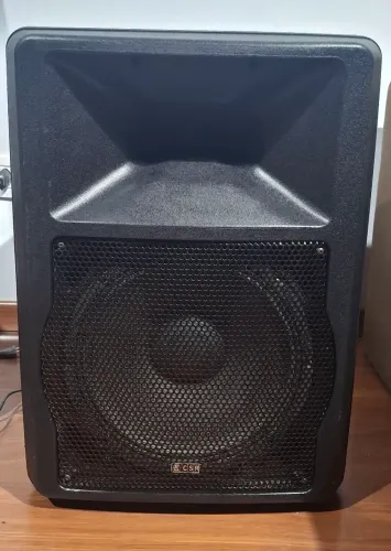 Caixa CSR amplificada ativa profissional 400 Watts RMS falante de 12 pol (30 cm)