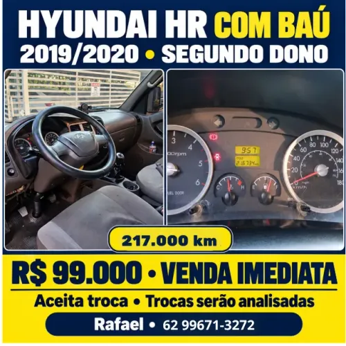 Hyundai HR com baú 2019/2020, Revisado, Valor R$ 99.000