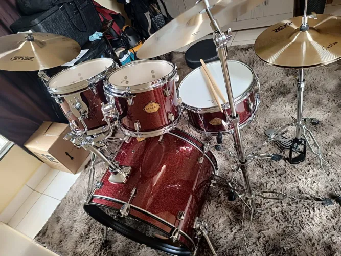 BATERIA MICHAEL LEGACY DML422 SWR + PRATOS ZEUS CUSTOM B20