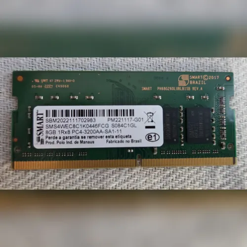 Memoria DDR4 8GB notebook 3200Mhz