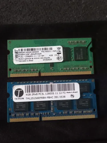 Memórias RAM DDR3 para Notebook - 4GB cada - Funcionando