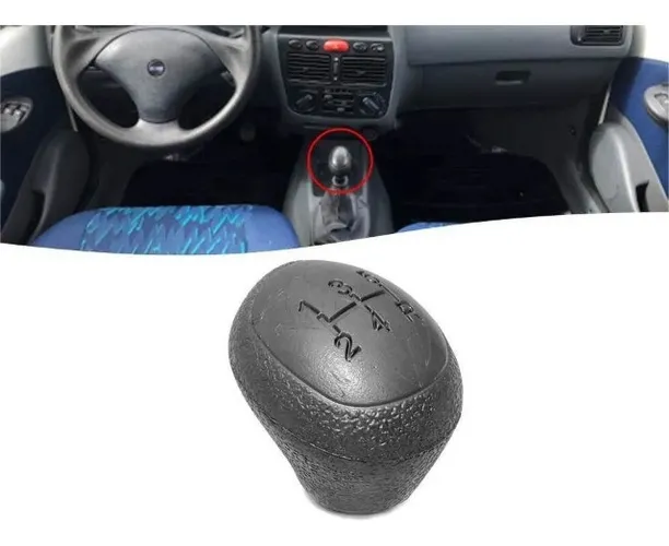 Bola Manopla Câmbio Cinza Fiat Palio / Siena / Strada 1996 à 2000