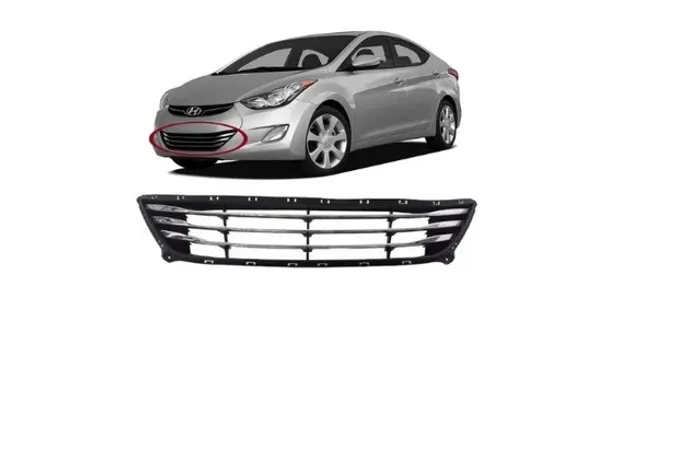 Grade Inferior c/ Friso Central Cromado Elantra 2014 15 2016 