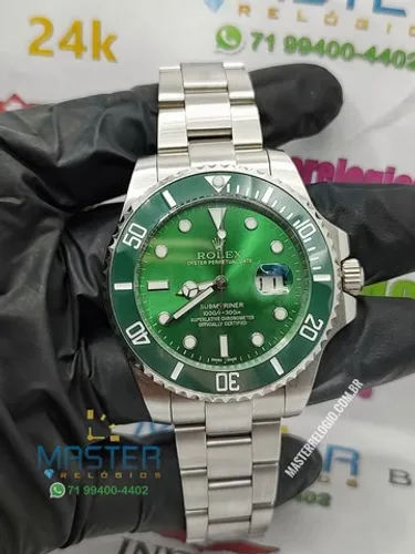 Rolex Submariner 44mm Hulk vidro safira 