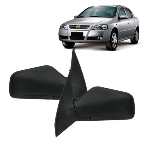 Par Retrovisor Chevrolet Astra 1999 à 2011 - Preto - Metagal 