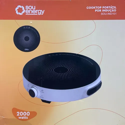 Cooktop Portátil por Indução Sou Energy SOU-IND101 - 2000 Watts