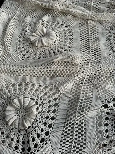 colcha crochê casal handmade 2,20m x 1,80m