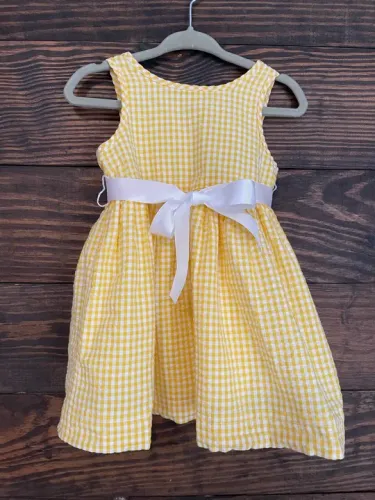 Vestido xadrez bebê Ralph Lauren 