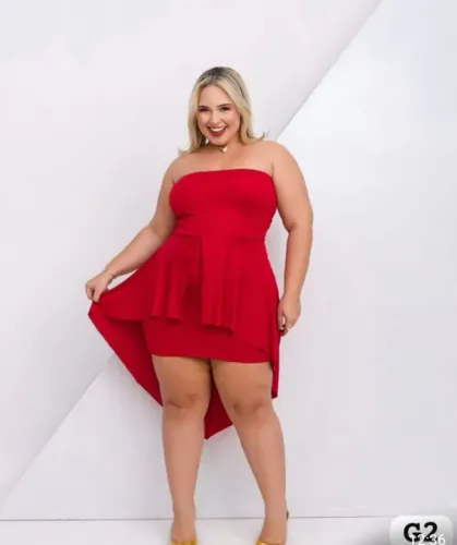 Vestido plus size G2 , veste até 52