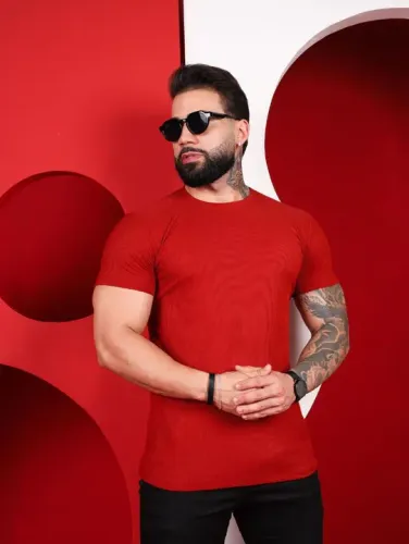 Camiseta Vermelha Masculina