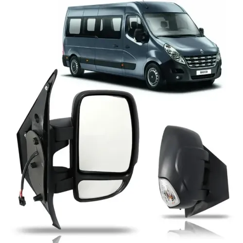 retrovisor elétrico (completo) lado direito renault master 2014 A 2021