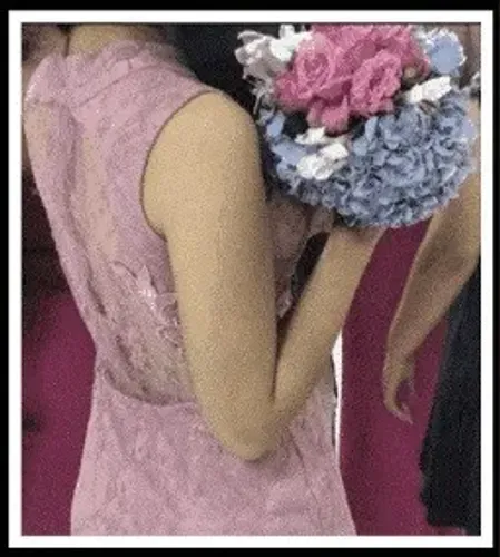 Vestido longo rosè para madrinha, formatura, casamento ...