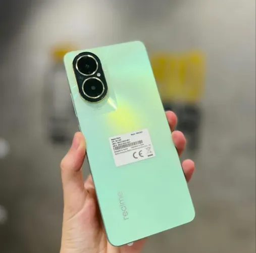 Realme Smartphone Verde C67 Lançamento- Design Moderno e Câmera de Alta Qualidade 256Gb/8R