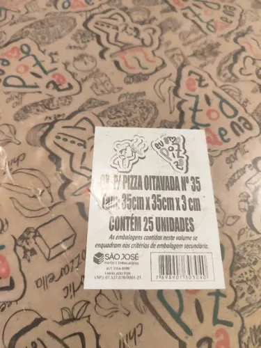 Embalagens para Pizza Oitavada nº 35
